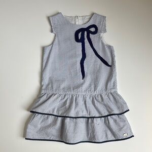 Tartine et Chocolat Stripe Dress with Bow 5Y